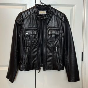 Michael Kors 100% Leather Moto Jacket
